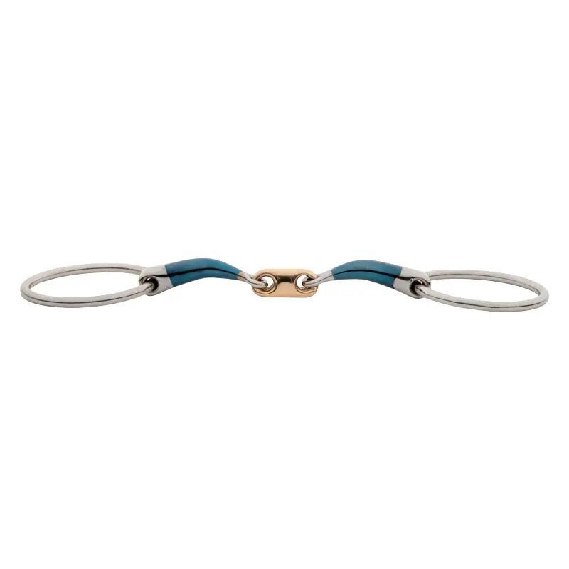 Double jointed snaffle bit for horse Kavalkade Ergonomic