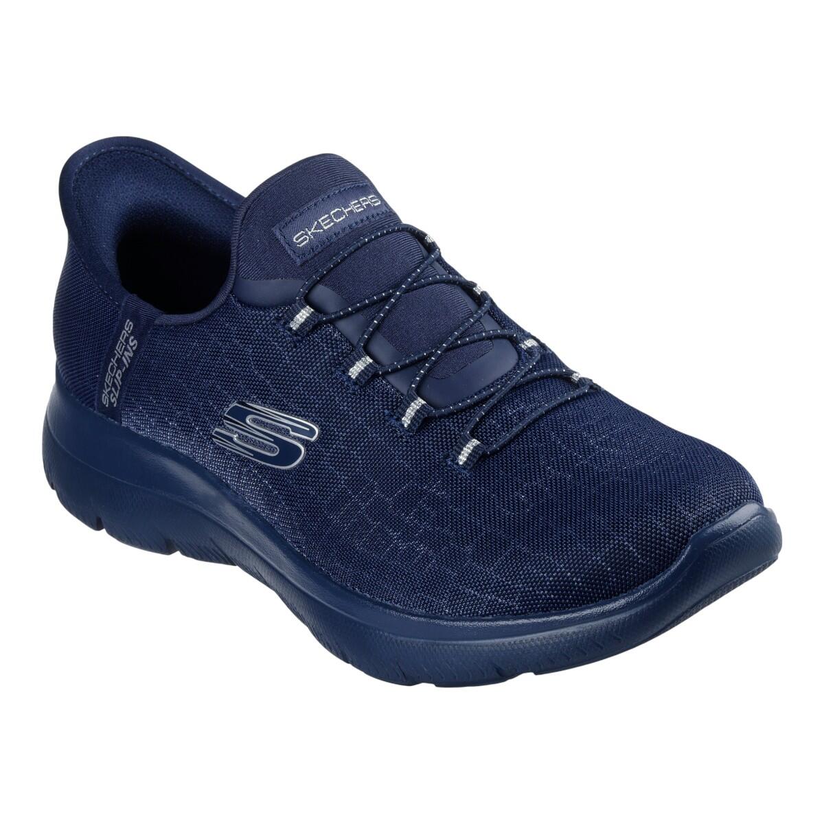 Baskets Femme Baskets Skechers SUMMITS-CLASSY NIGHT Bleu Skechers 2/7