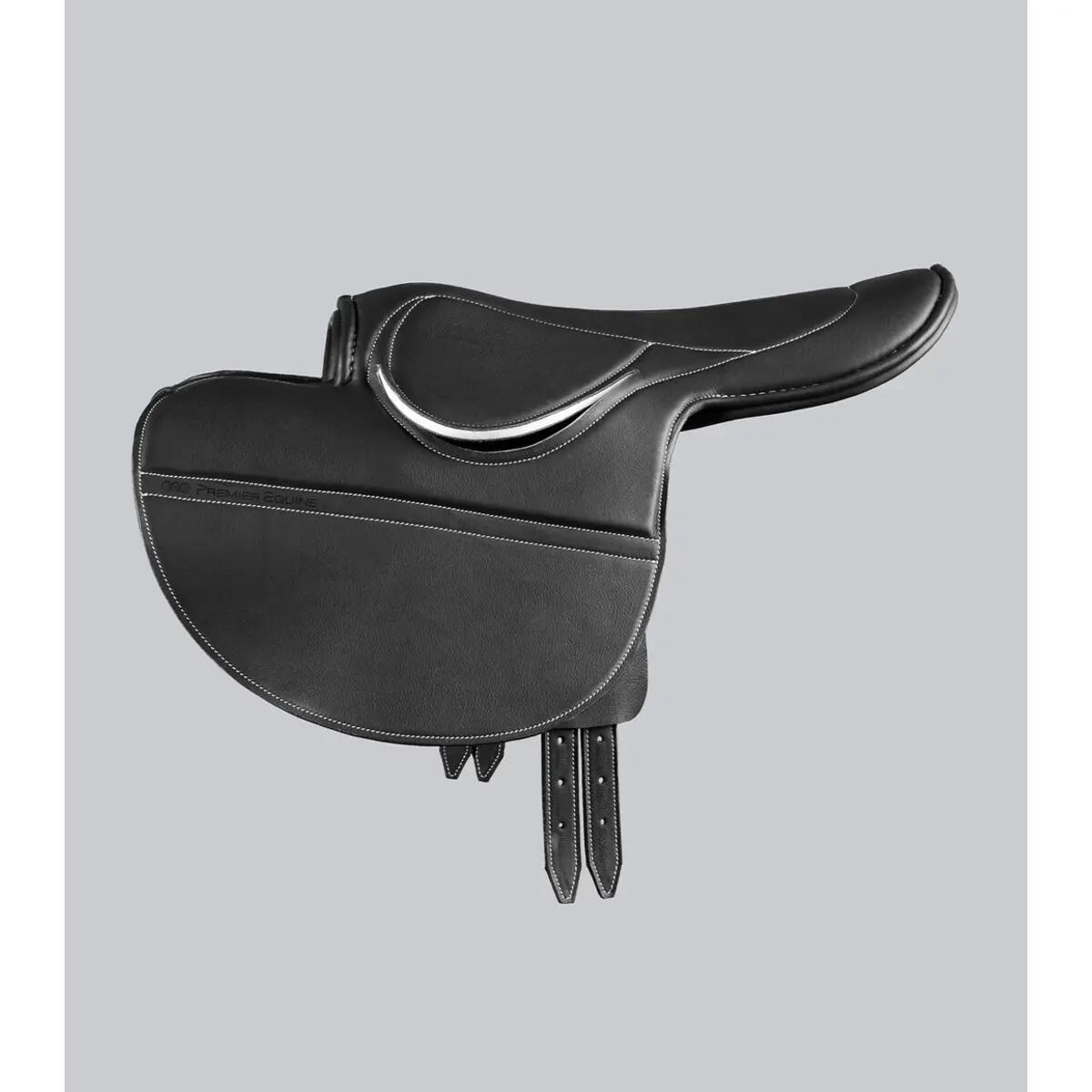 Selle pour cheval avec demi arçon en cuir Premier Equine Racing 2/5