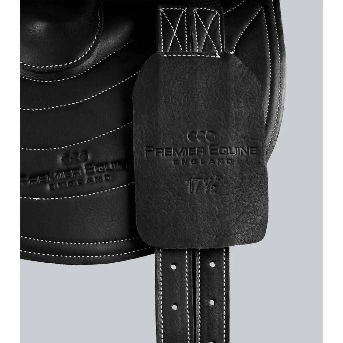 Selle pour cheval avec demi arçon en cuir Premier Equine Racing 5/5