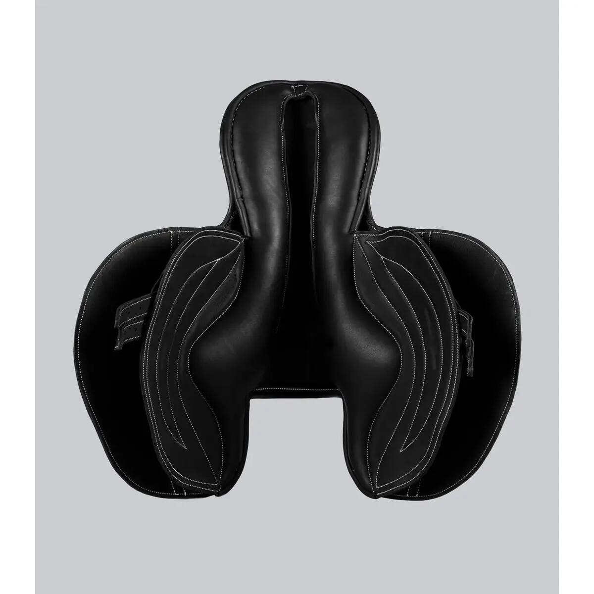 Selle pour cheval avec demi arçon en cuir Premier Equine Racing 4/5