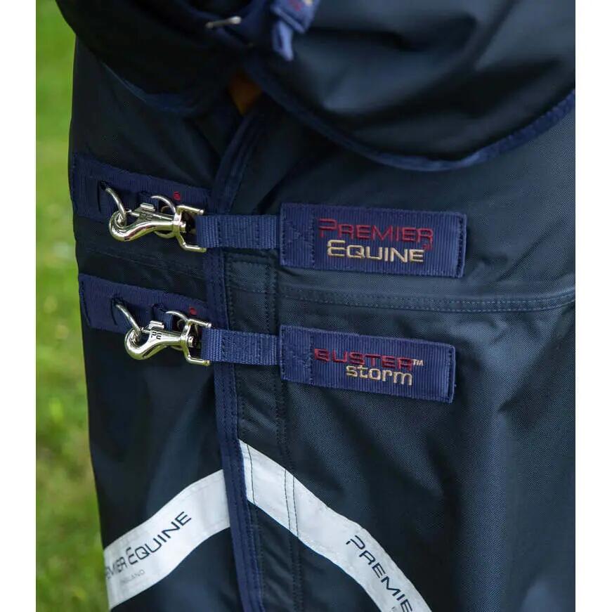 Coperta impermeabile per cavalli con copricollo Premier Equine Buster Storm Clas 3/5