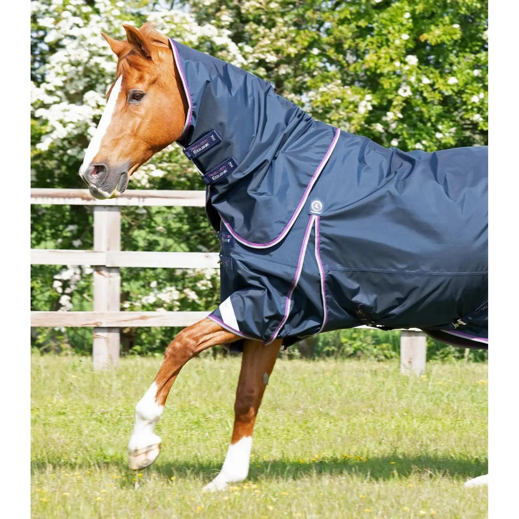 Coperta impermeabile per cavalli con copricollo Premier Equine Buster 70 g 3/5