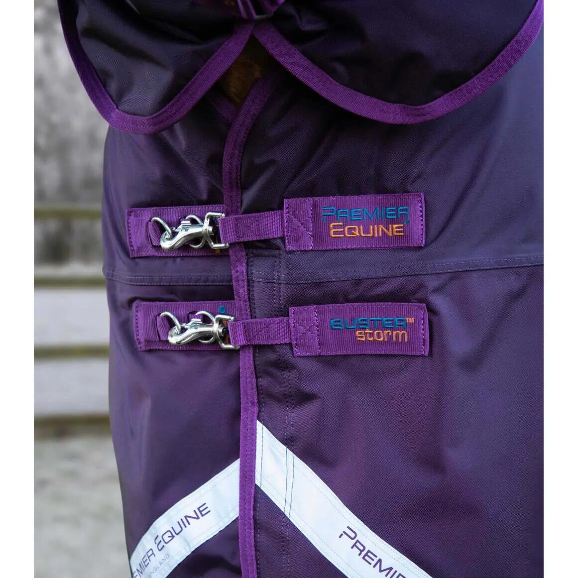 Coperta impermeabile per cavalli con copricollo Premier Equine Buster Storm Clas 3/5