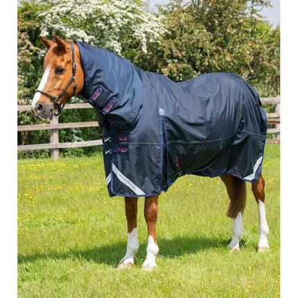 Couverture d'extérieur imperméable pour cheval avec couvre-cou Premier Equine Bu