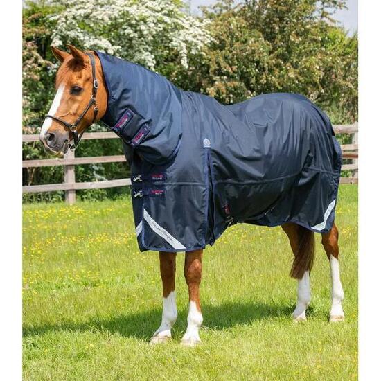 Couverture d'extérieur imperméable pour cheval avec couvre-cou Premier Equine Bu