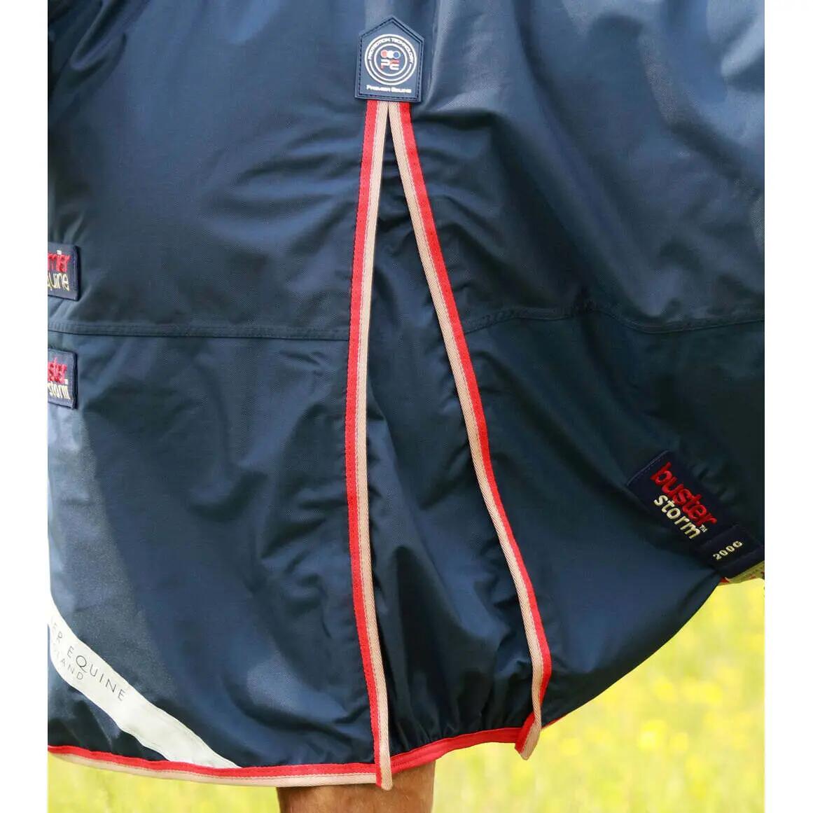 Coperta impermeabile per cavalli con copricollo  Premier Equine Buster Storm 200 4/6