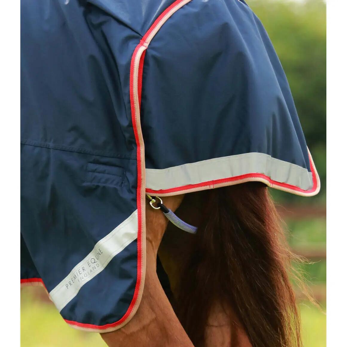 Waterdichte paardendeken met halsbedekking  Premier Equine Buster Storm 200 g 6/6