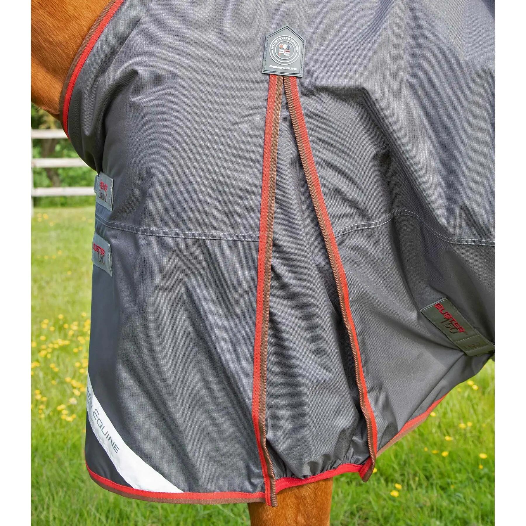 Coperta impermeabile per cavalli con copricollo Premier Equine Buster 150 g 5/5