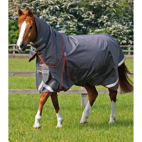 Couverture d'extérieur imperméable pour cheval avec couvre-cou Premier Equine Bu
