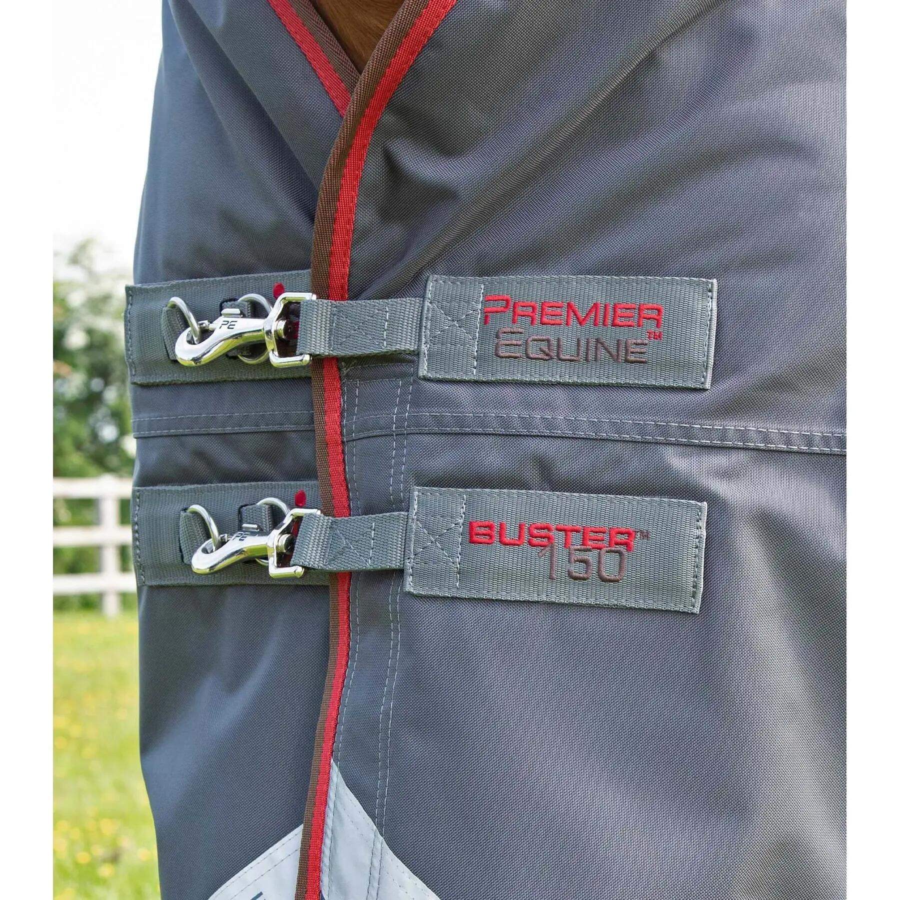 Coperta impermeabile per cavalli con copricollo Premier Equine Buster 150 g 4/5