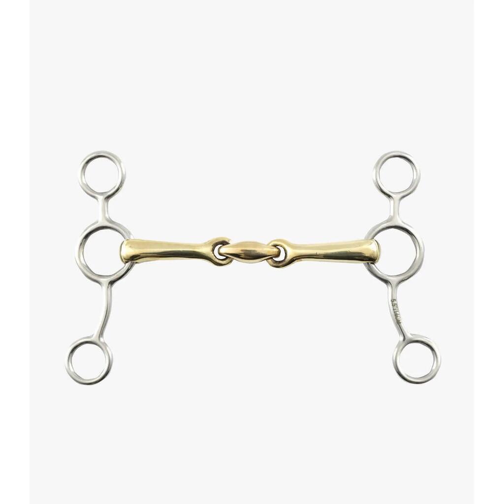 Pelham for horse in brass with mouthpiece Premier Equine