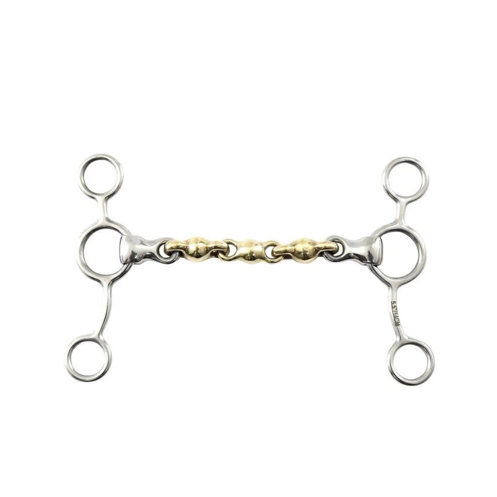 Pelham for horse in brass with waterford mouthpiece Premier Equine