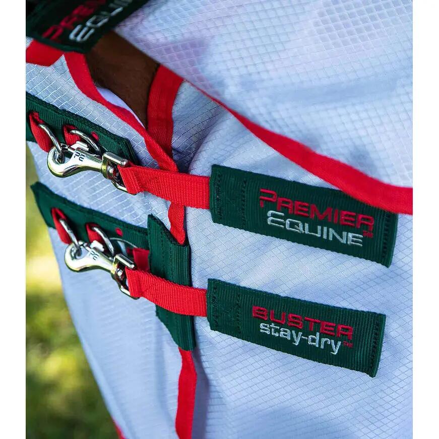 Couverture anti-mouches pour cheval avec sursangles Premier Equine Buster Stay-D 3/6