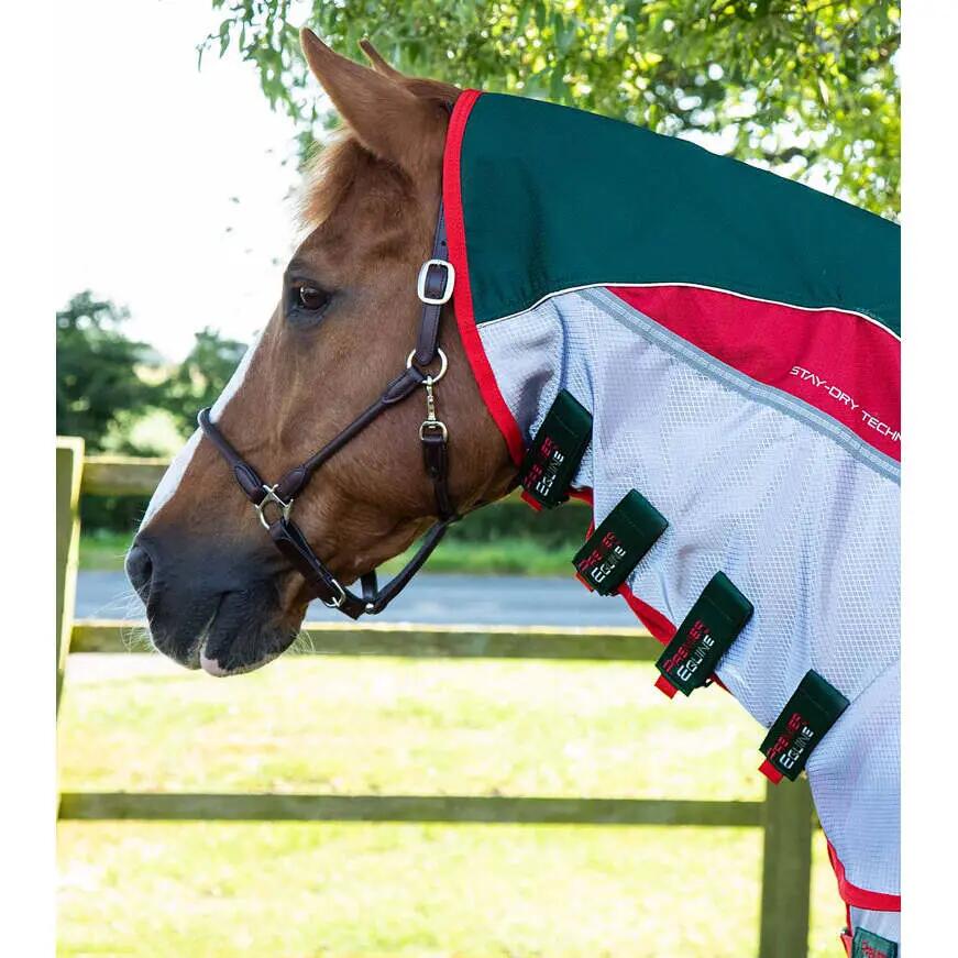 Couverture anti-mouches pour cheval avec sursangles Premier Equine Buster Stay-D 2/6