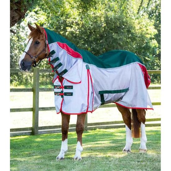 Coperta antimosche per cavalli con cinghie addizionali Premier Equine Buster Sta