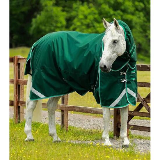Couverture d'extérieur imperméable pour cheval avec couvre-cou Premier Equine Bu
