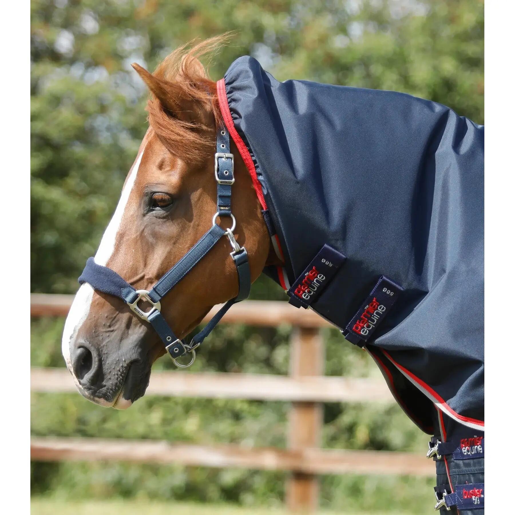 Coperta impermeabile per cavalli con copricollo Premier Equine Buster 50 g 3/5