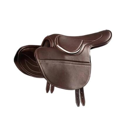 Selle pour cheval avec demi arçon en cuir Premier Equine Racing