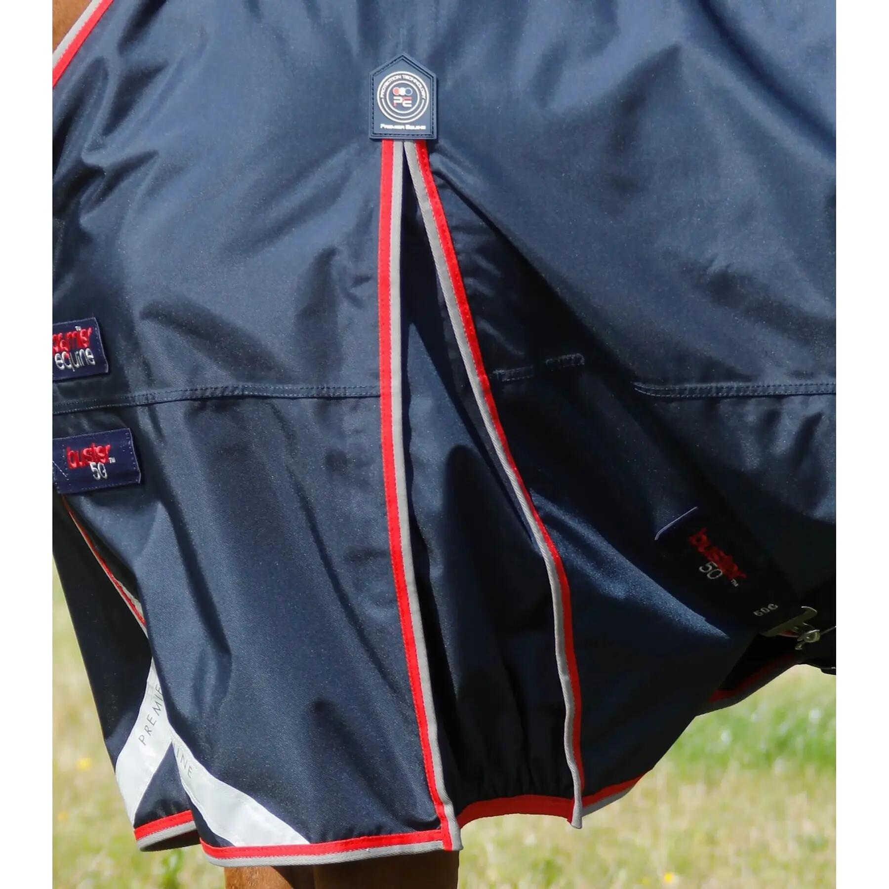 Coperta impermeabile per cavalli con copricollo Premier Equine Buster 50 g 4/5