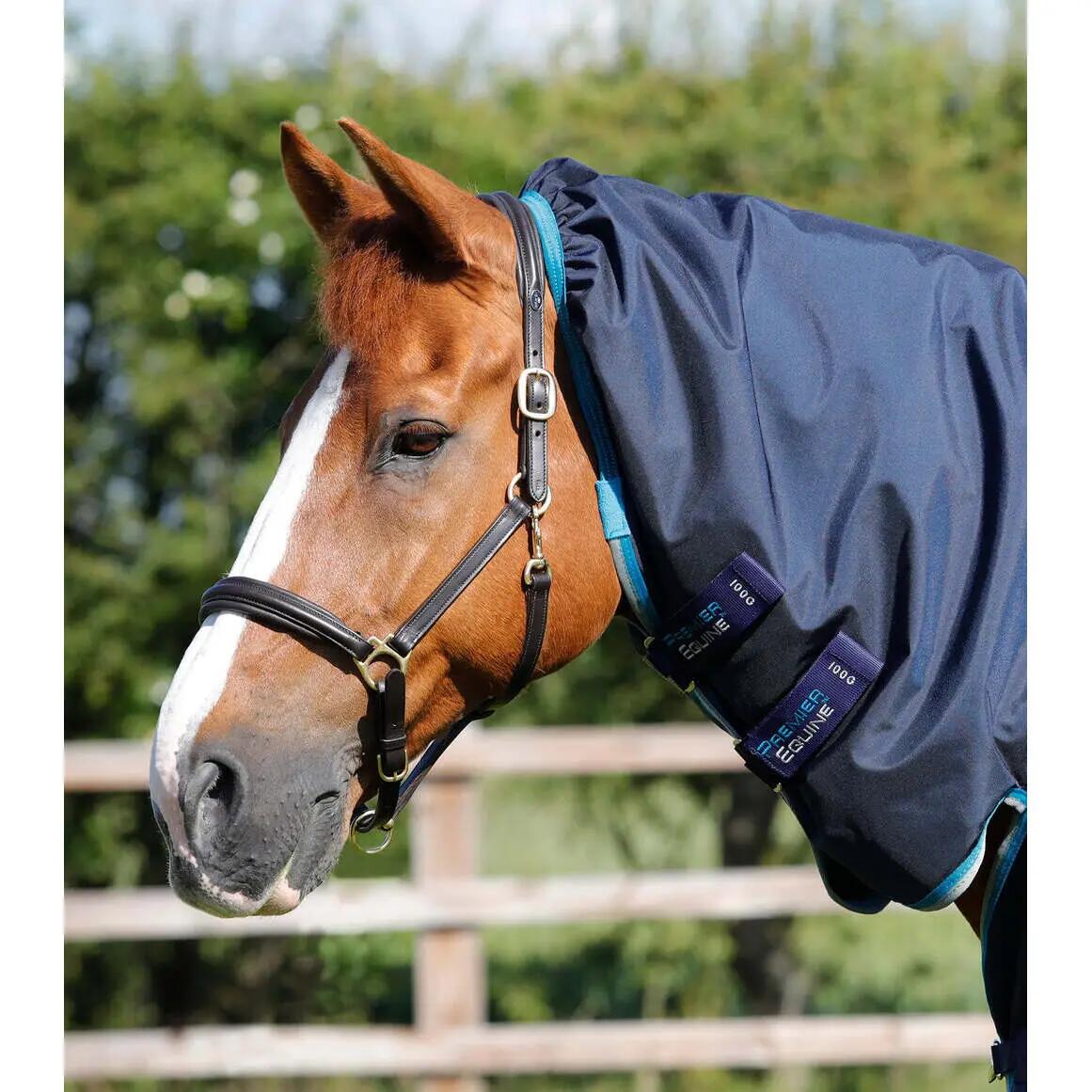 Coperta impermeabile per cavalli con copricollo Premier Equine Buster Storm 100 2/6