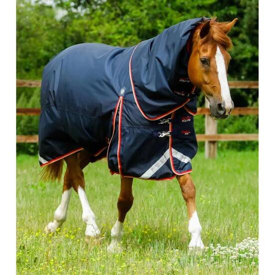 Couverture d'extérieur imperméable pour cheval avec couvre-cou Premier Equine Bu