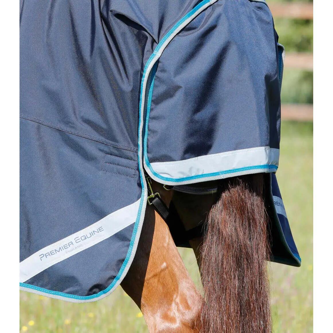 Coperta impermeabile per cavalli con copricollo Premier Equine Buster Storm 100 6/6