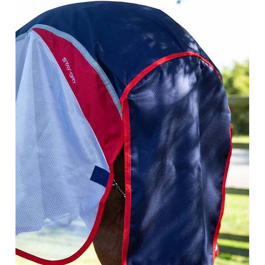 Couverture anti-mouches pour cheval avec sursangles Premier Equine Buster Stay-D 6/6