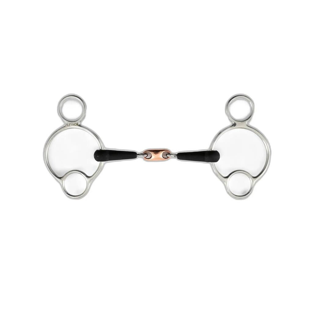 3 ring double breaker bit for rubber horse Premier Equine