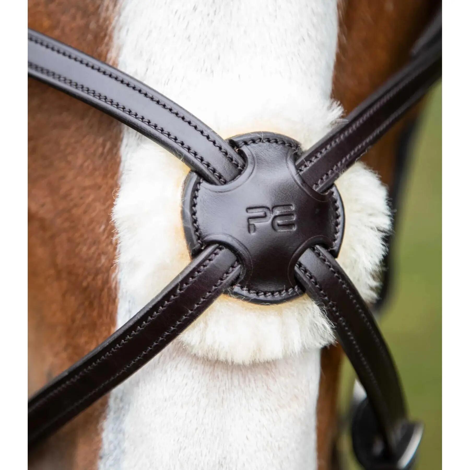 Bridon muserolle croisée Premier Equine Glorioso 3/4