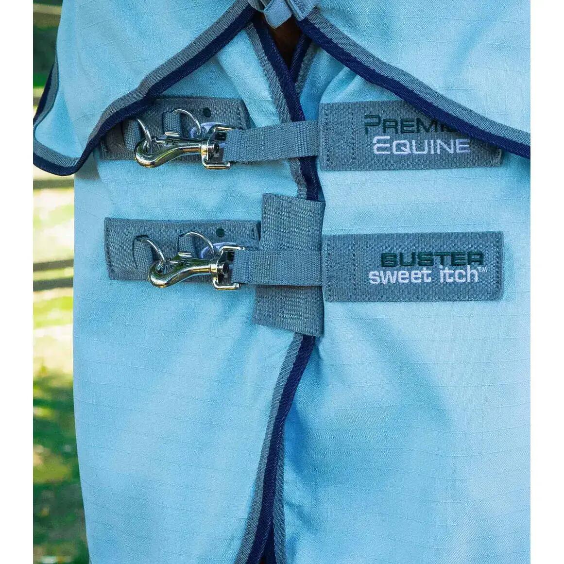 Derka na muchy dla koni z paskami Premier Equine Buster Sweet Itch 3/5
