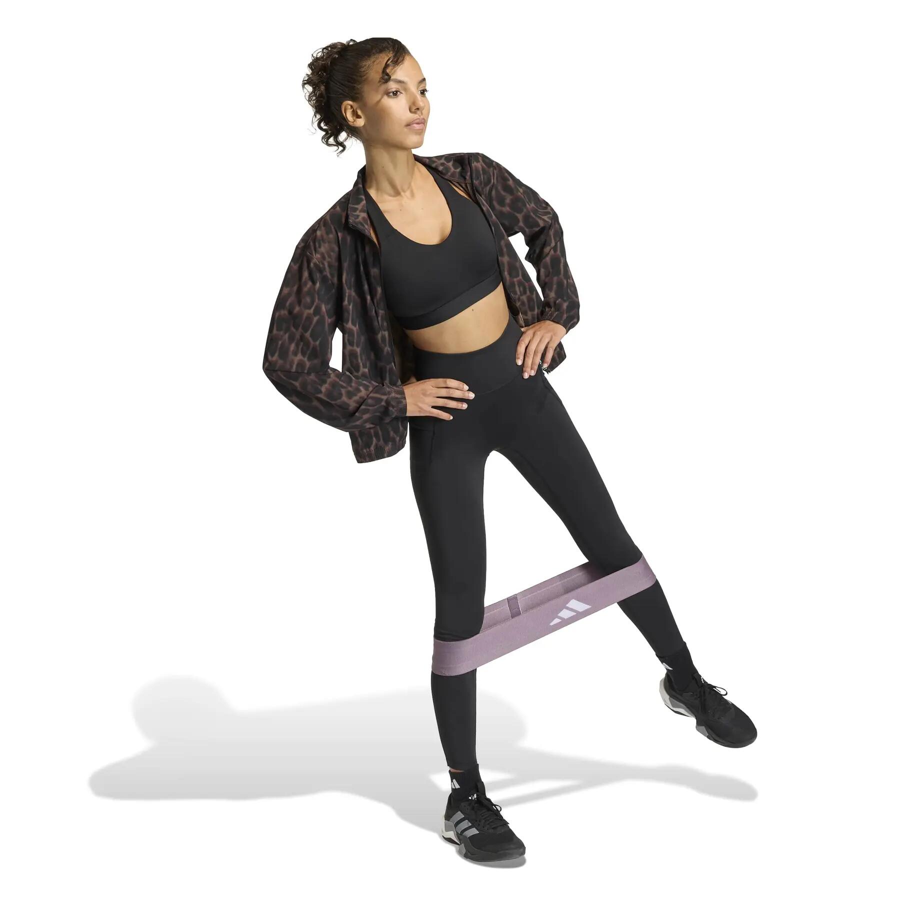 Felpa da donna adidas Essentials Leopard 3/6