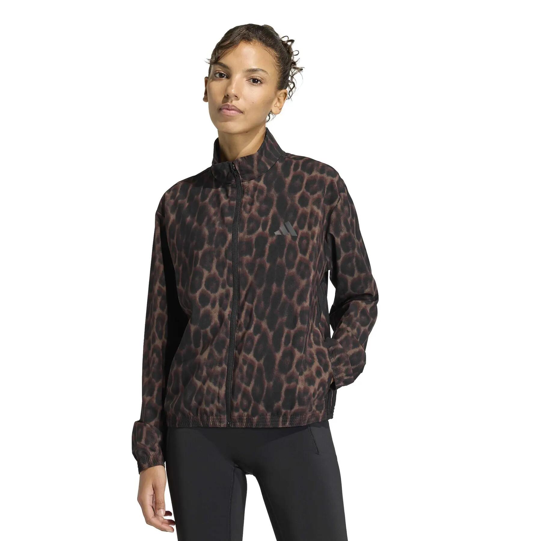 Felpa da donna adidas Essentials Leopard 2/6