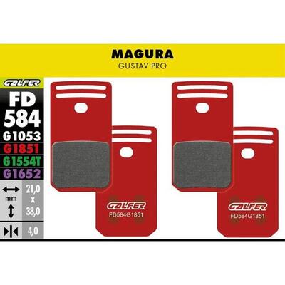 Pastiglie dei freni Galfer Magura Gustav