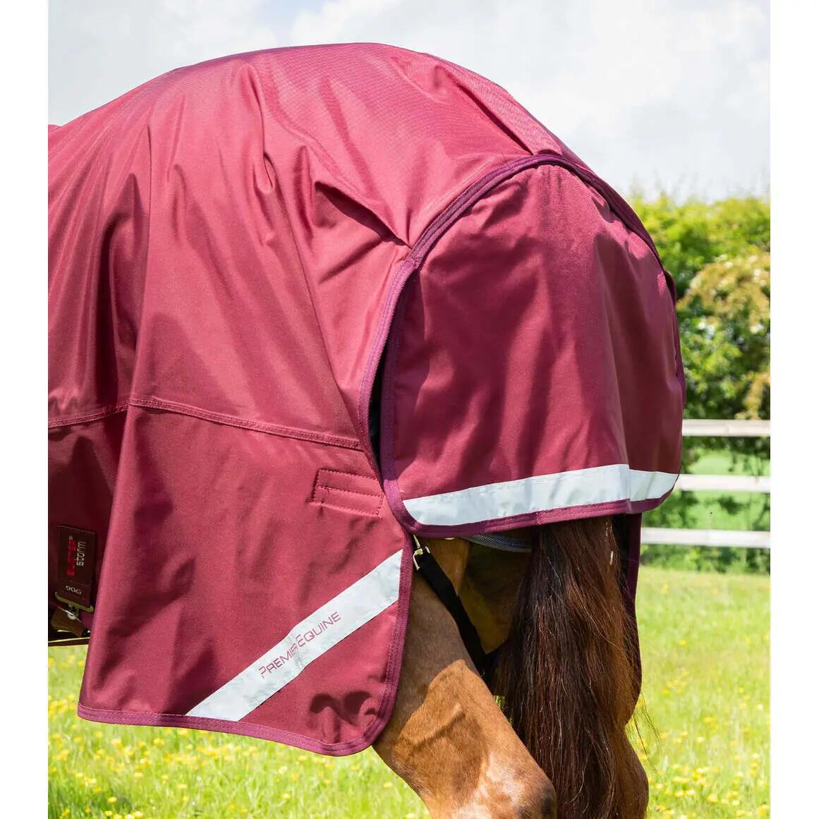 Waterproof outdoor horse blanket with neck cover Premier Equine Buster Storm Cla 5/5
