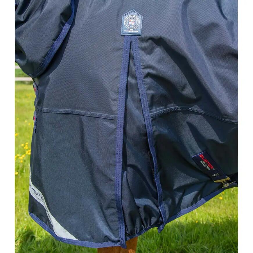 Coperta impermeabile per cavalli con copricollo Premier Equine Buster Storm Clas 4/5