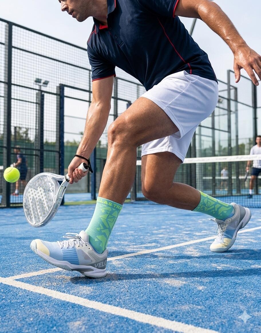 Calze sportive alte Blu Giallo Verde - Tecnica e performance - Multisport 3/7