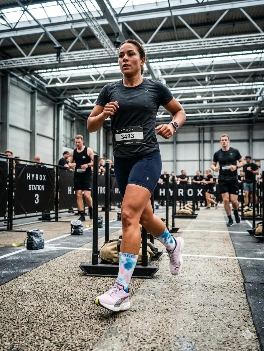 Halfhoge hardloopsokken - Hardlopen, fietsen en sporten - La Printaniére 7/8