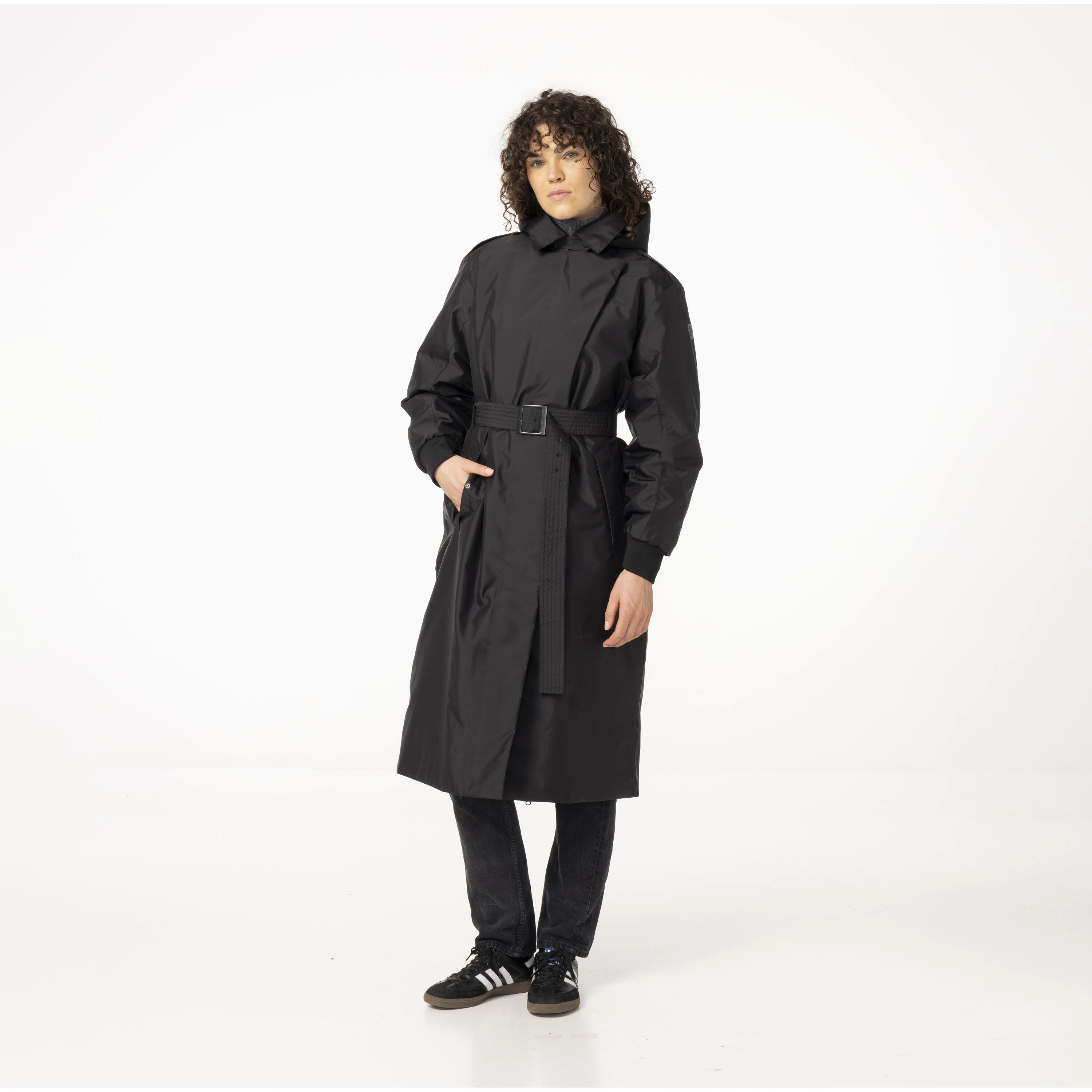 Abrigo impermeable mujer ciclismo urbano Trench Coat Puff 10000mm 2/7