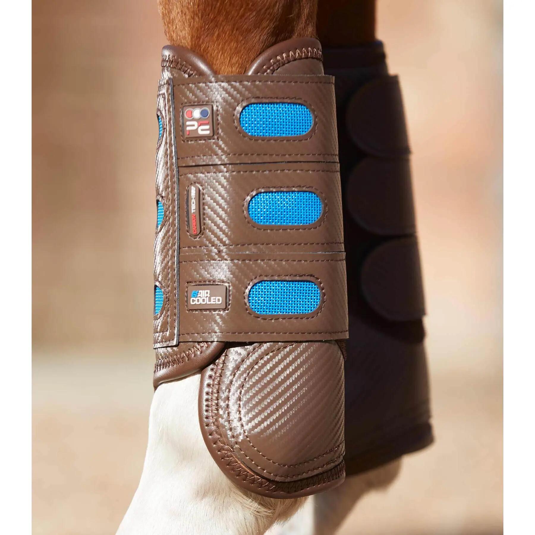 Guêtres antérieurs fermées pour cheval Premier Equine Carbon Tech Air Cooled 1/3