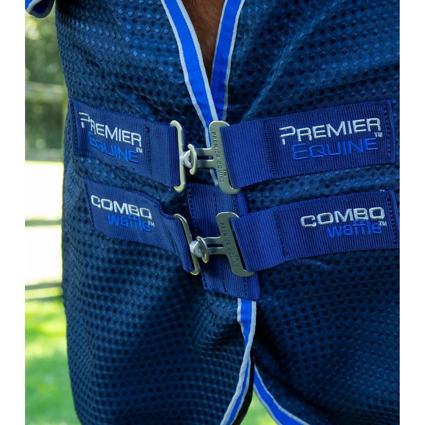Coperta asciugante per cavalli con copricollo Premier Equine 3/4