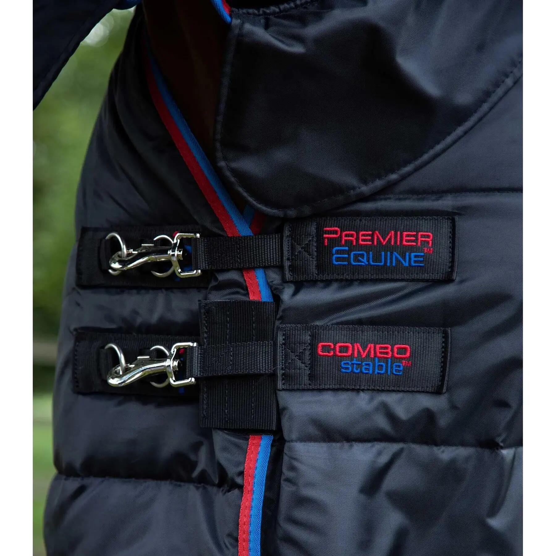 Paardenstaldeken met halsbedekking Premier Equine 200 g 2/4