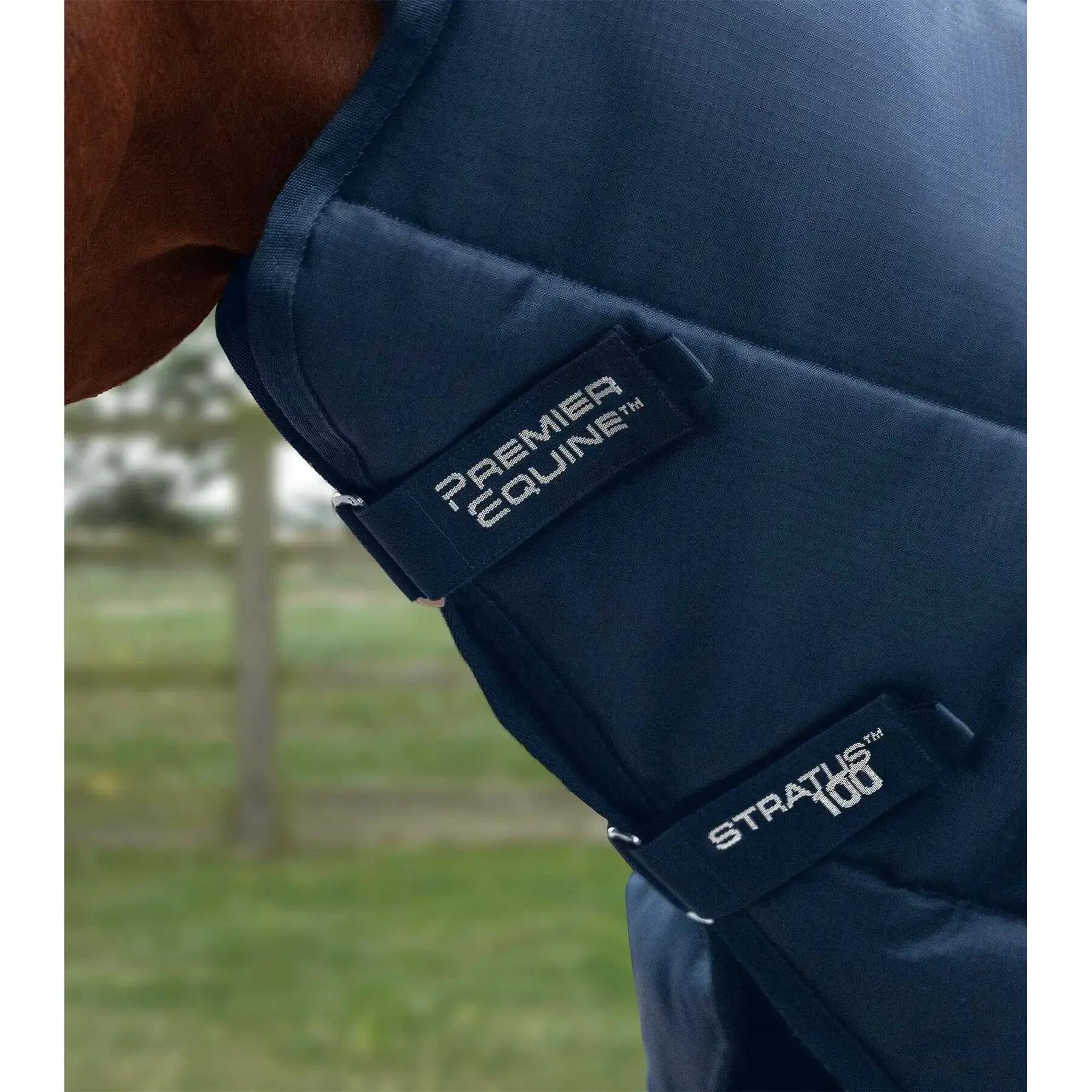 Sábana de establo con cubrecuello Premier Equine Stratus 100g 2/5