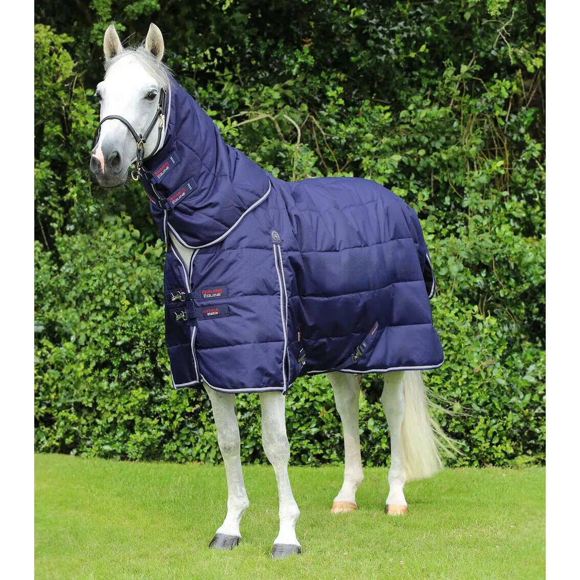 Paardendeken met halsbedekking Premier Equine Hydra 200g 1/6