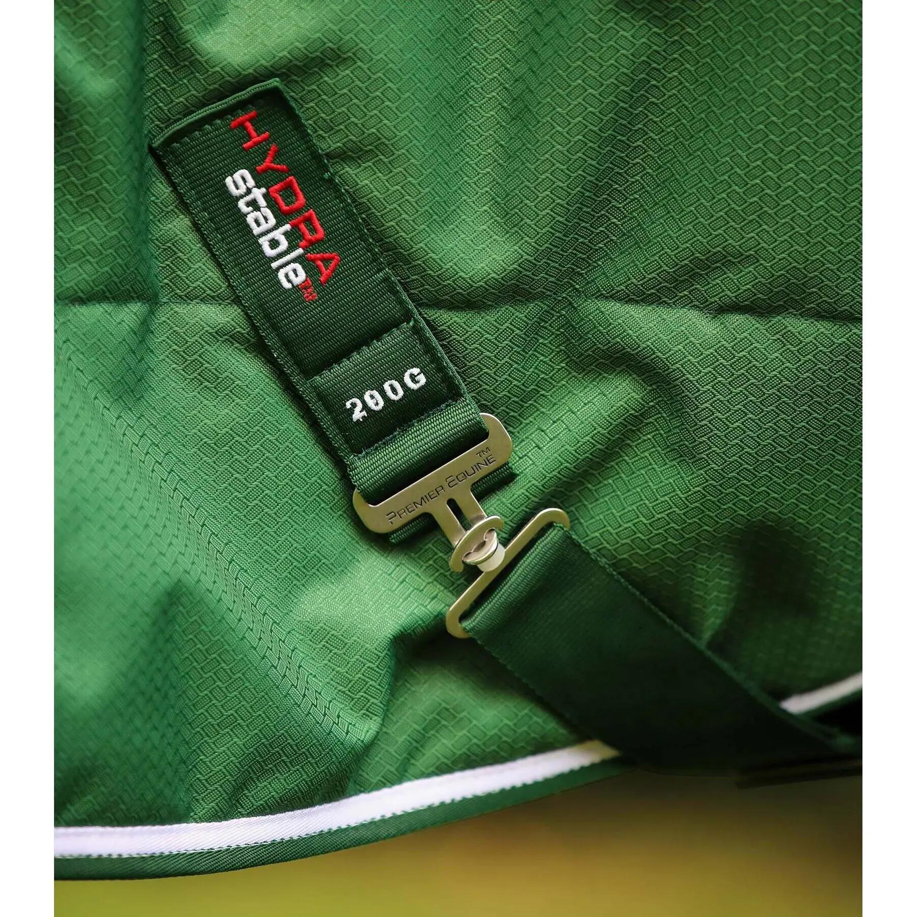 Couverture d'écurie pour cheval avec couvre cou Premier Equine Hydra 200g 4/6