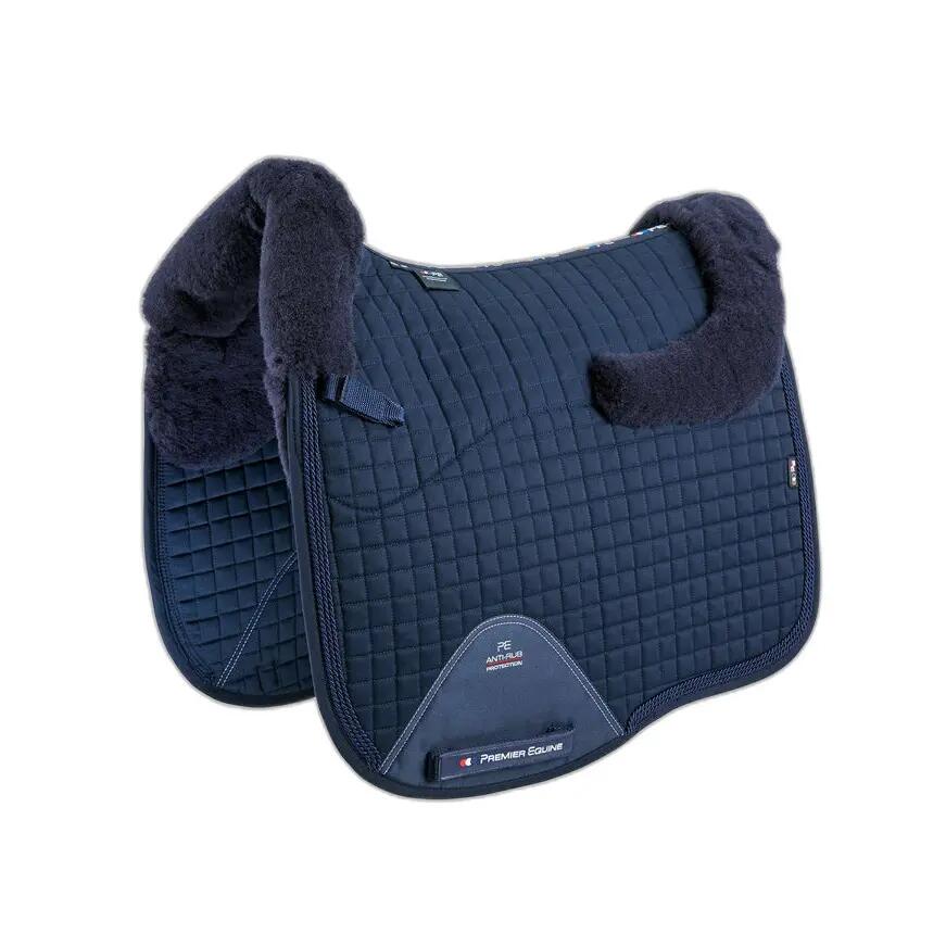 Dressuurmat met geïntegreerd synthetisch schapenvachtkussen Premier Equine Pony 1/5