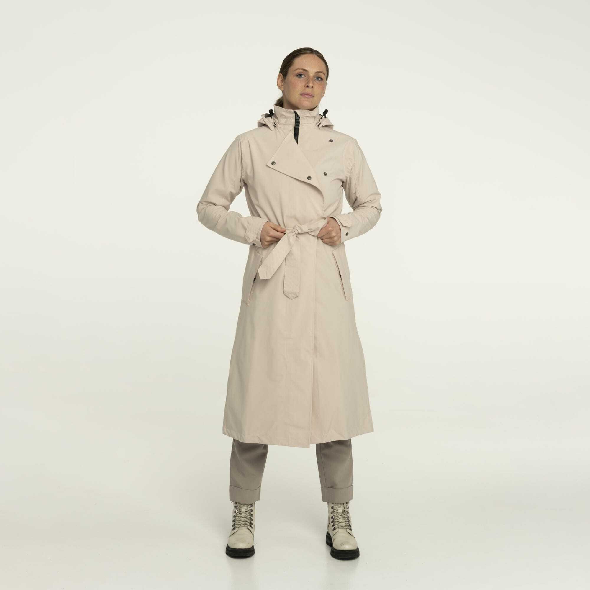 Giacca impermeabile lunga da donna Agu Trench Coat 3/7