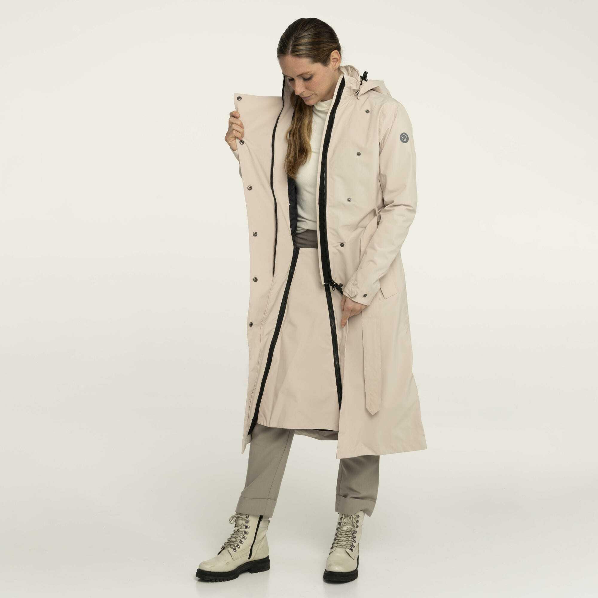 Giacca impermeabile lunga da donna Agu Trench Coat 4/7