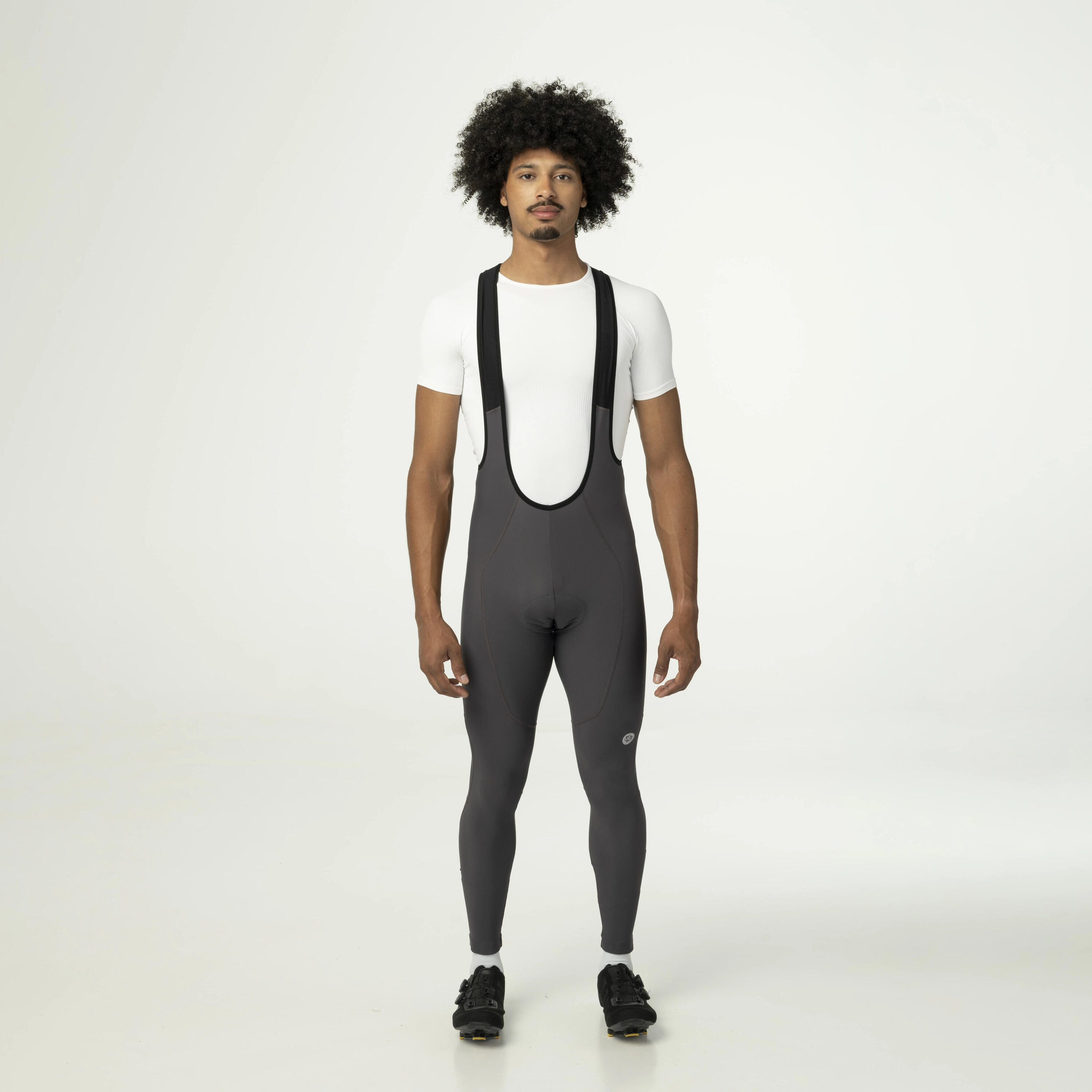 Heren Fietsen Bibtight Essential met bretels en zeem 2/7