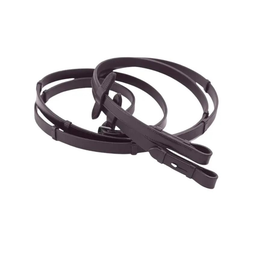 Rênes pour cheval cuir avec grip Premier Equine Matteo 2/5
